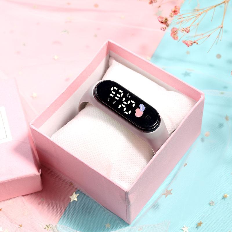 Основная мода Reward детские часы школьные студенческие светящиеся светодиодные часы детские электронные часы для девочек мальчиков часы Love Unique