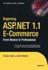 Книга Beginning ASP.NET 1.1 E-Commerce : From Novice To Professional