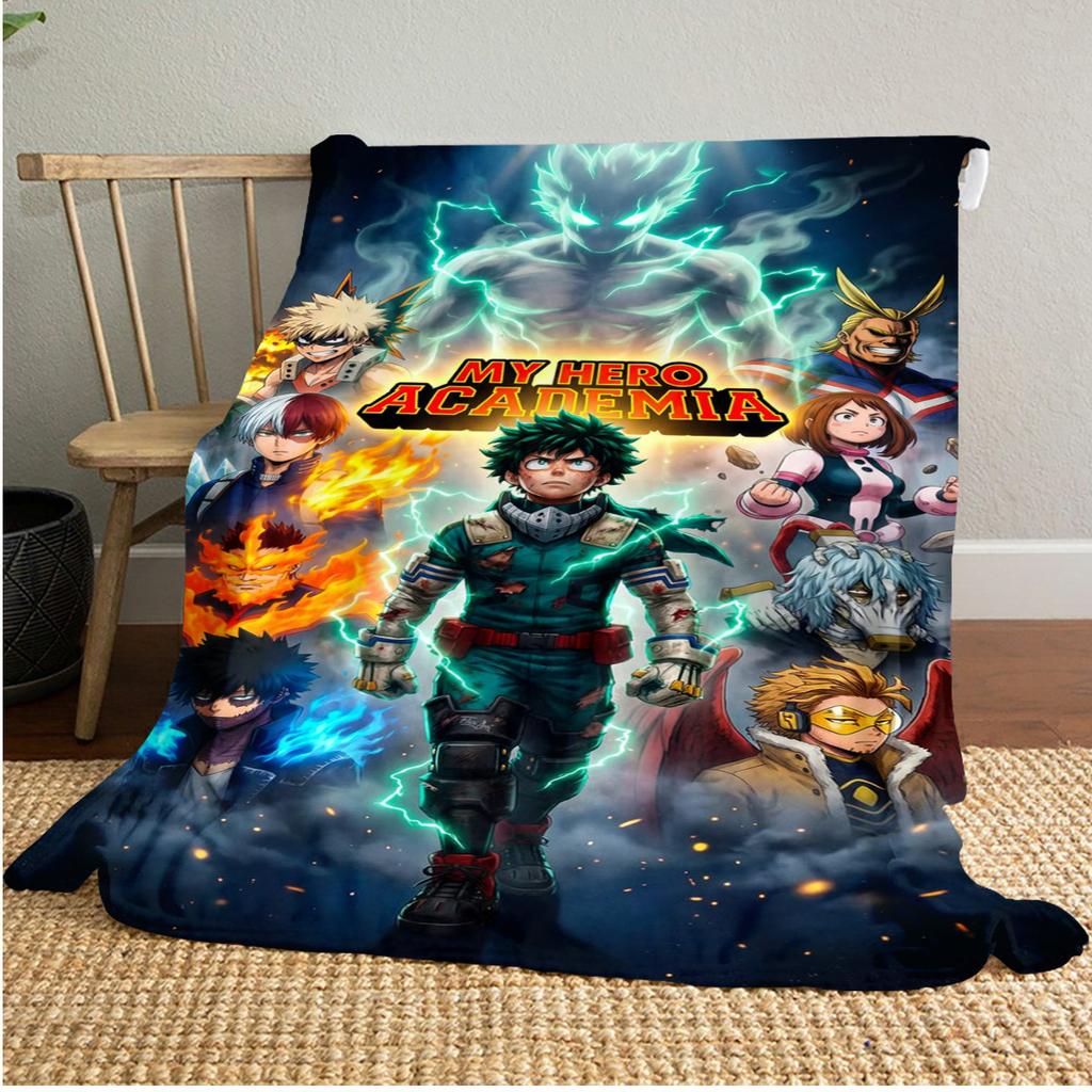 Hero Academia Anime Blanket Soft Comfortable All Seasons Suitable Sofa Office Nap Travel Festive Gift