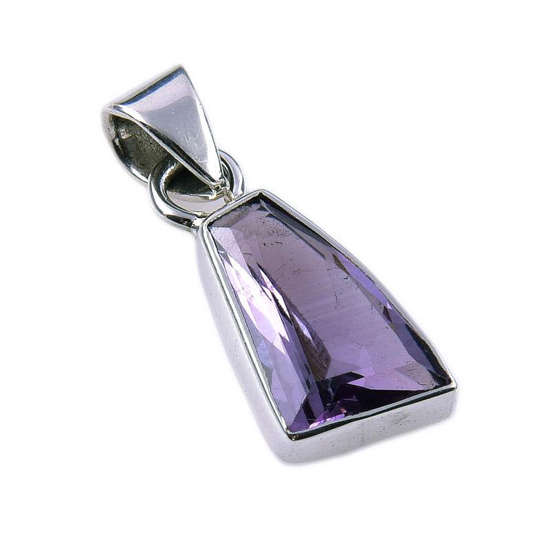Natural Pink Amethyst 925 Solid Sterling Silver Gift Jewelry Pendant 1'' i1I42