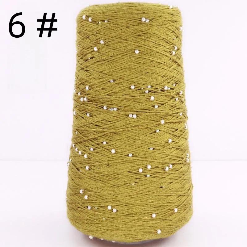 6 нитей мерсеризованного хлопка + жемчужная нить ручного плетения из чистого хлопка тонкая шерстяная нить для вязания крючком бисер своими руками ручного плетения