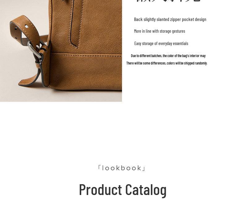 Qiu Zhen Рюкзак-мессенджер из овчины растительного дубления 2025 - Большая вместимость, для работы и повседневного использования