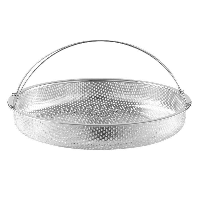 Stainless Steel Multifunctional Steamer Pot with Handle and Drainage Basket