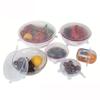 6pcs - Silicone Kitchen Set Fruit Fresh Food Saver Cover Covers Dishwasher Microwa Jiyugala145