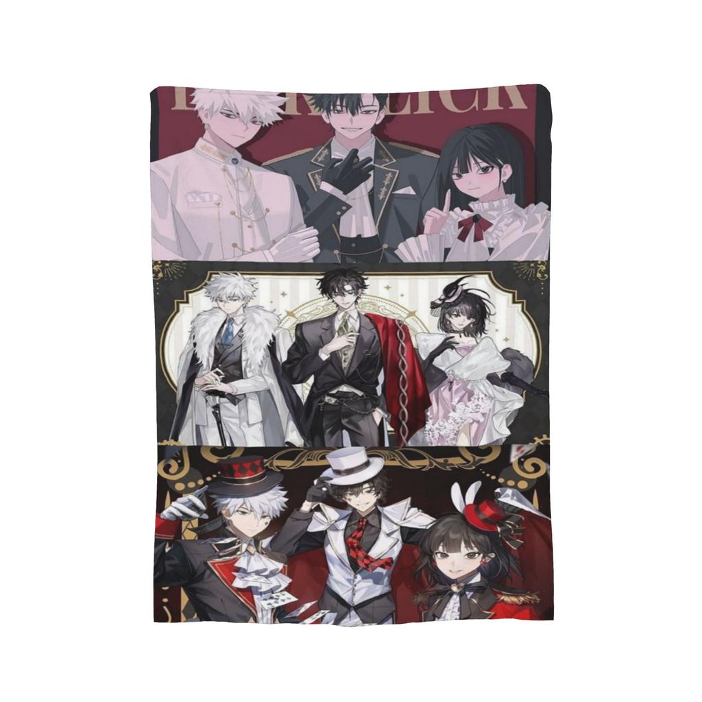 Super Soft Link Click Anime Throw Blanket Premium Flannel Fleece Lightweight Bed Blanket Cozy Plush Blankets All Season Use