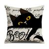 Хэллоуин Наволочка Смешной Ужас Кот Вечеринка Украшение Подушка Диванная Подушка Комбинация