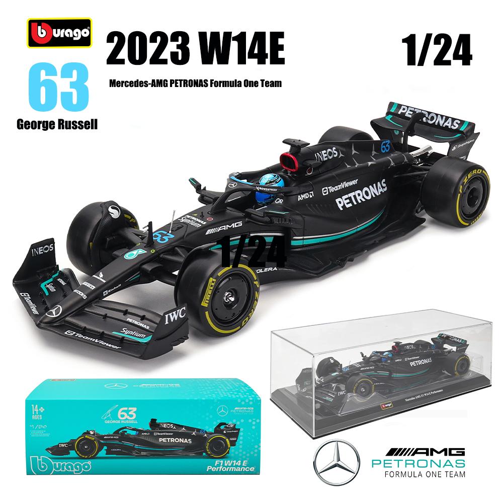 Ббураго 1:24 2022~2025 F1 Феррари SF23 Ред Булл RB19 RB18 Мерседес Бенц W14 Макларен MCL38 металлический модель автомобиля игрушка серия коллекция