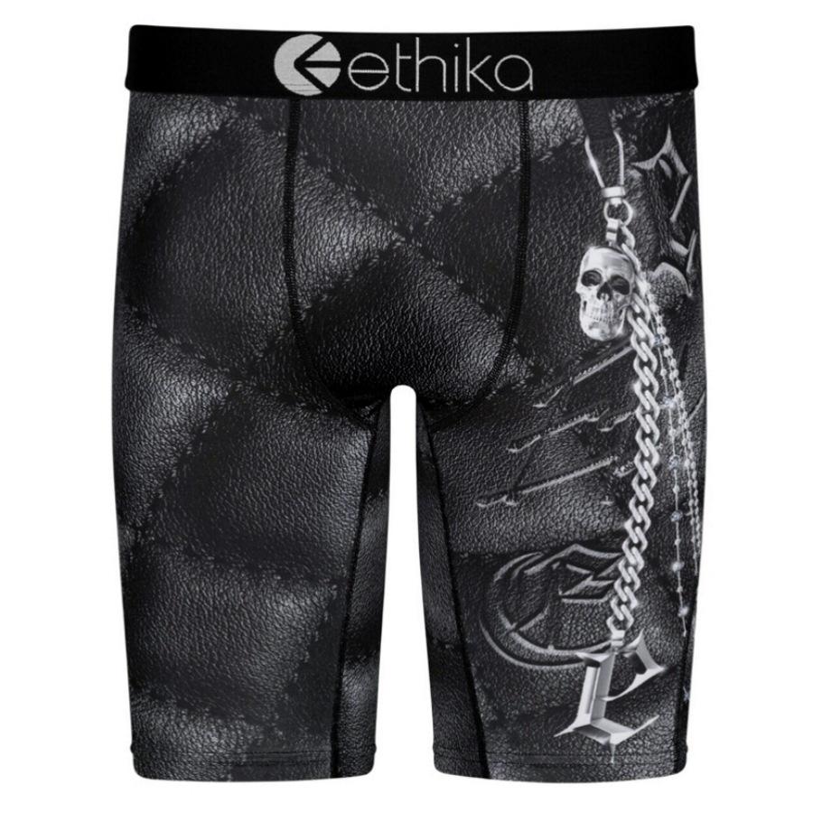 Мужские дышащие квадратные трусы ETHIKA: Модные спортивные плавки с принтом, плавки для фитнеса, пляжные штаны.