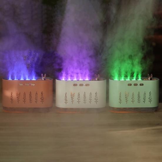 Увлажнитель воздуха с синхронизацией музыки и RGB-подсветкой, большим резервуаром для воды, работающим от USB, настольным устройством для ароматерапии, диффузором эфирных масел