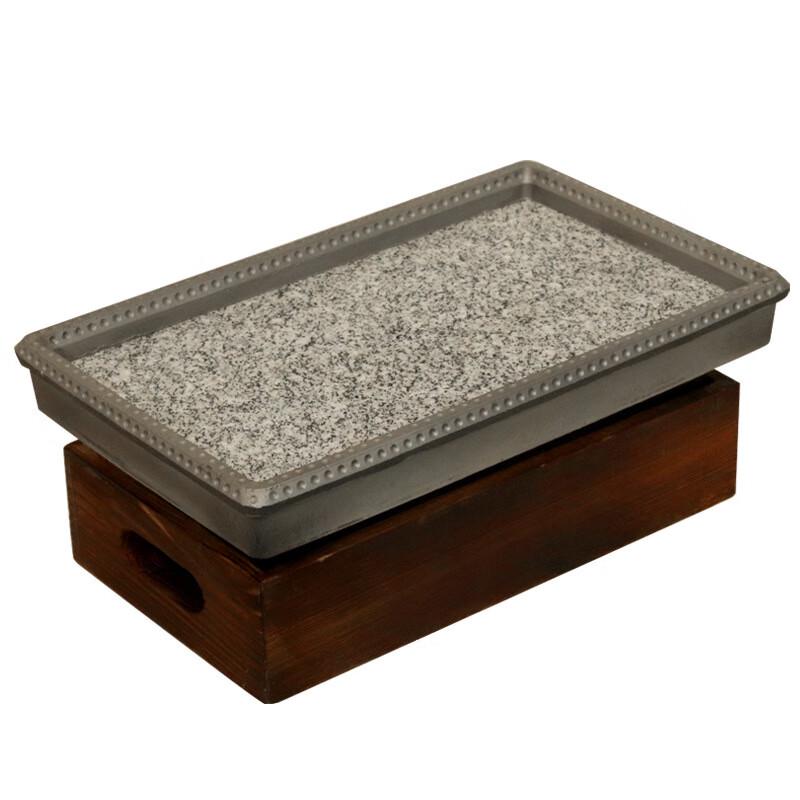 Zhishi Гриль-пластина на спиртовом нагреве из натурального камня