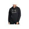 Under Armour Rival флисовый принтованный капюшон модная толстовка женская толстовка черная 1387029-001