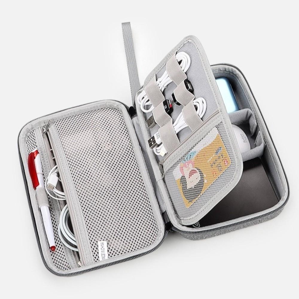 Shockproof Travel Electronics Organizer Large Capacity Portable Storage Bag Cable