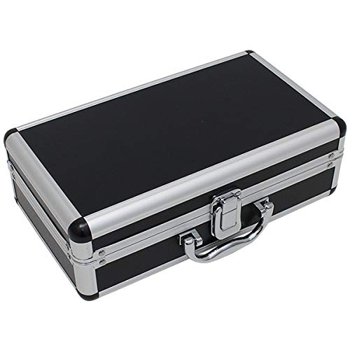 Black Aluminum Case with Aluminum Frame, Small Tool Box, Gun Case, Hard Toolbox, Aluminum Case
