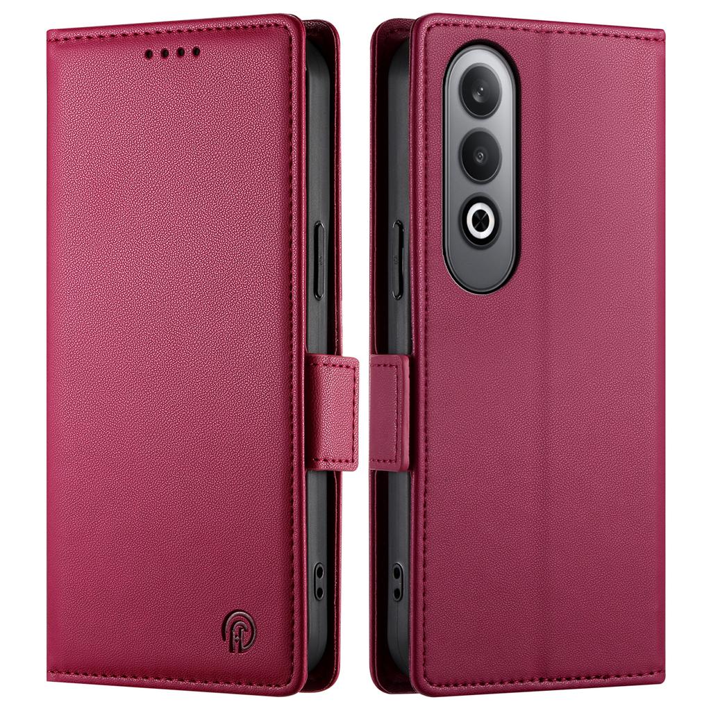 DF-010 For Oppo K12/OnePlus Nord CE4 5G Stand Case Anti-Drop PU Leather Wallet Phone Cover