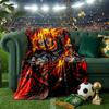 Ghost-Rider On Fire Throws Blanket Flannel Blankets Plush for Couch Bed Gifts for Men Women Travel picnic blanket Christmas fan gifts