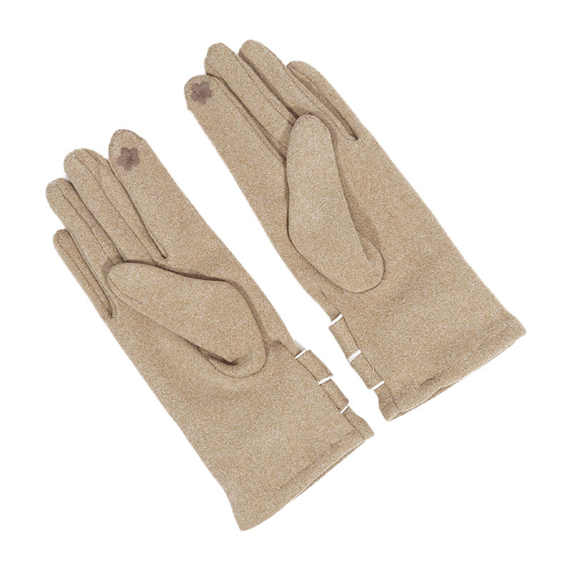 Осень И Зима Однотонные Перчатки С Пальцами Для Женщин Модные И Элегантные Лыжные Теплые И Мягкие Перчатки Для Улицы С Сенсорным Экраном