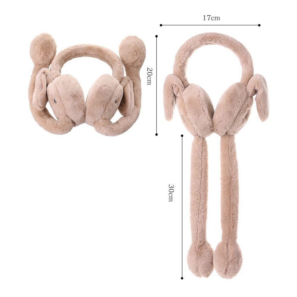 Шапки Moving Rabbit Eararmuffs Ear Protection Ear Warmers Winter Plush Ear Muffs