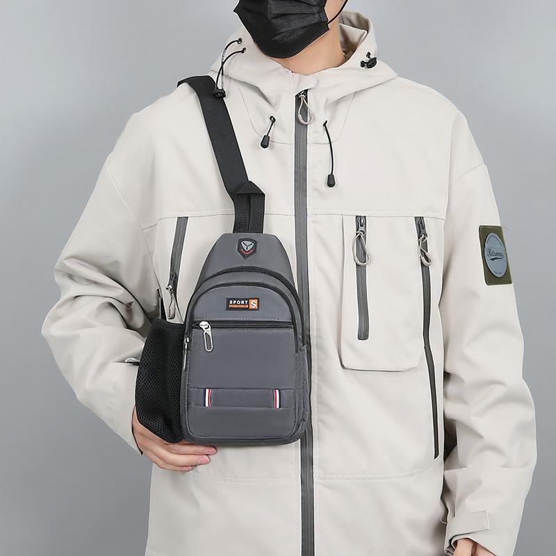 Нагрудная сумка для мужчин, деловая, для поездок на работу, большая вместительная сумка через плечо, многофункциональная спортивная сумка через плечо