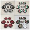 7pcs for AlfaRomeo 74mm 60mm Car Front Hood Emblem Bonnet Wheel Center Cap Steering Sticker Rear Trunk Badge Decal Styling