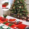 2Pcs Christmas Placemat Durable Reusable Snowflake Shaped Coaster for Festive Dining Table Decorations