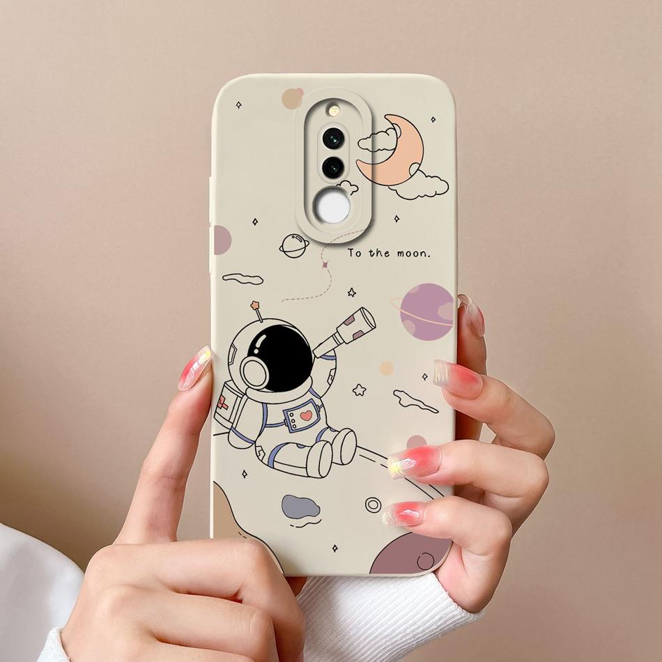 Чехол для Xiaomi Redmi 8 8A Pro Милый Астронавт Жидкий Силикон Чехол для Телефона Защита Объектива Камеры Задняя Крышка Для Redmi8 8 A 8APro