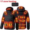 USB-Powered Heated Winter Coat: Smart 11-Zone Temperature Control for Men and Women