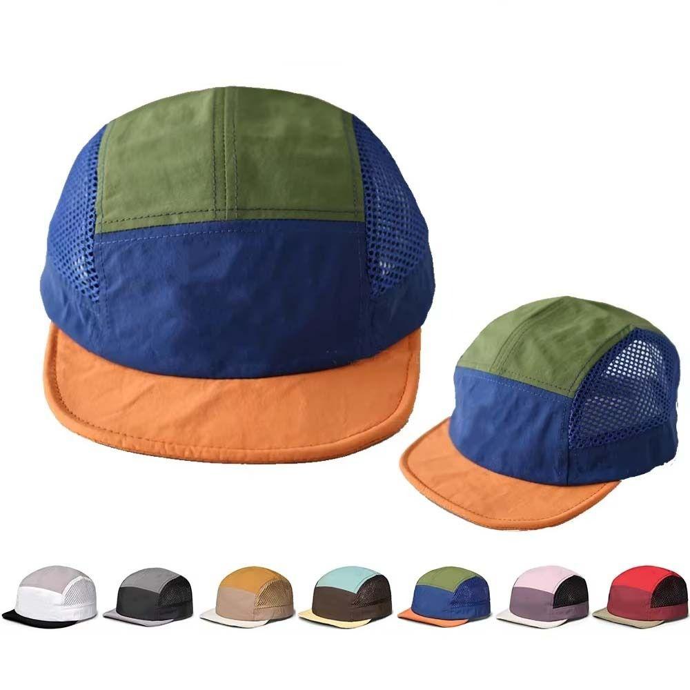 Adjustable Sun Visor Cap UV Protection Color Splicing Hat Fashion Mesh Baseball Cap Sports Cap