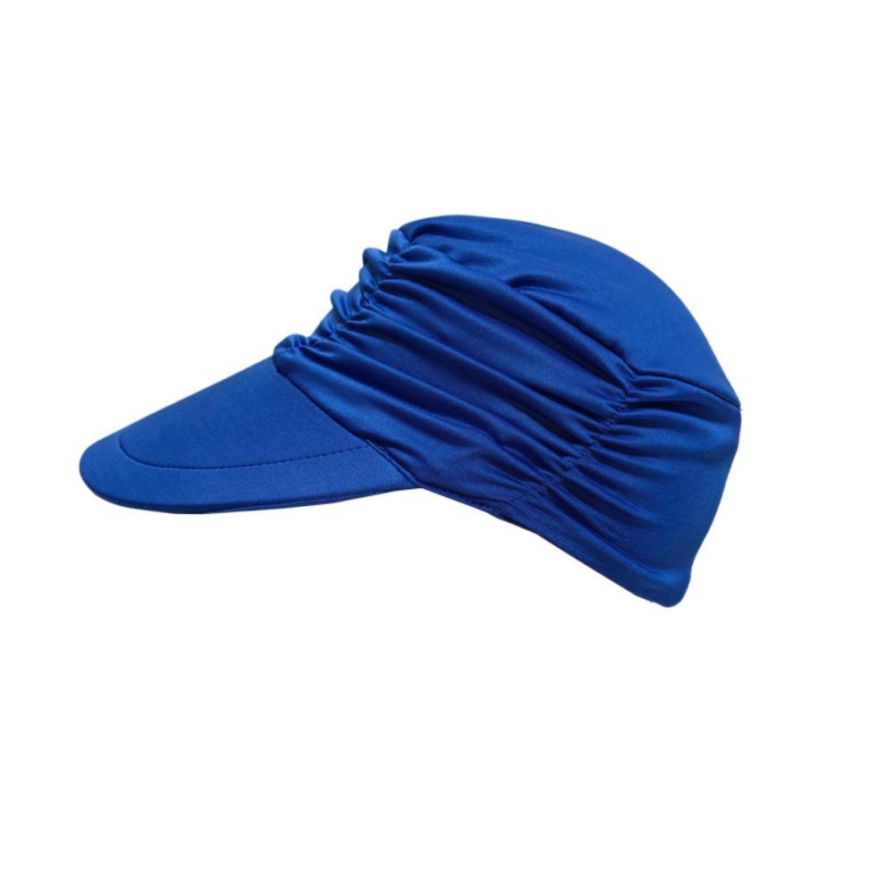 Wide Brim Women Sun Hat UV Protection Elastic Fit Cooling Visor Cap Breathable Pleated Design Summer Baseball Cap Swimming