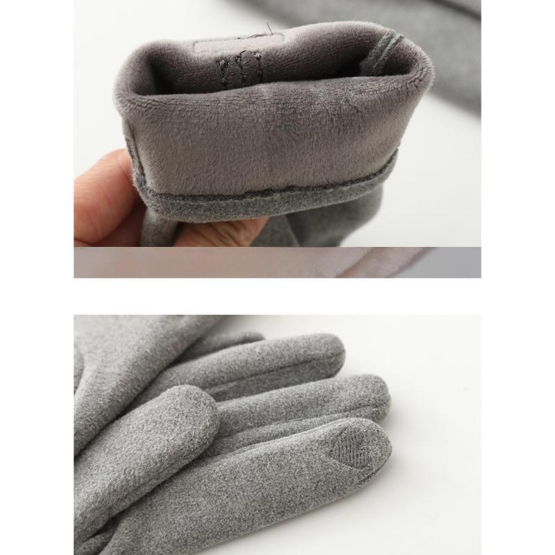 Высококачественные осенне-зимние женские перчатки, утолщенные, для спорта на открытом воздухе, теплые, противоскользящие, для сенсорного экрана, для верховой езды, для женщин