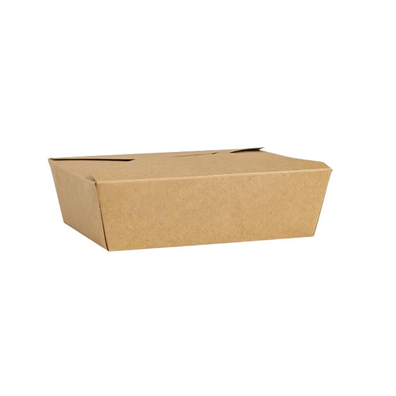 JiaChi Disposable Kraft Paper Takeout Container 1400ml