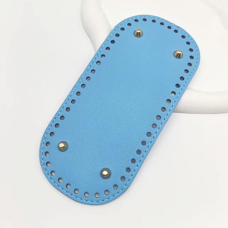 Овальное основание для сумки из ПУ 22x10: Хёна Плетеное/Вязаное Дно Сумки-Ведра, Аксессуар Фурнитура для Багажа