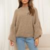 Women's Casual Sweater Solid Color Casual Loose Sweater