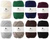 Raw Wool Yarn Knitworm MerinoM Merino M Medium Thick 40g 80m 8 Colors Pack Approx. (2.Dark)