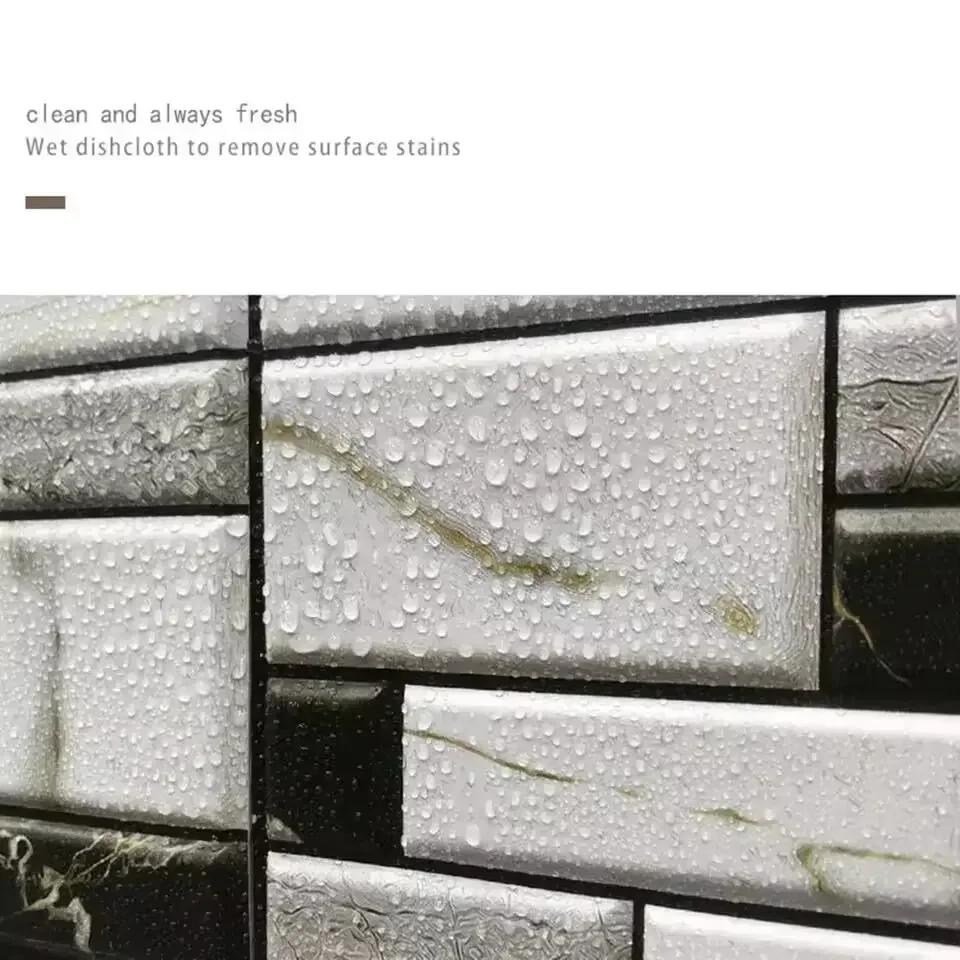 5/10 шт. 30X30 см Имитация 3D Стерео Камень Самоклеящиеся Наклейки на Стену Для Гостиной Спальни Декор Фона Дома