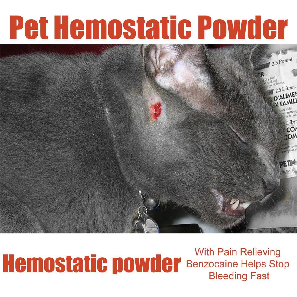 Yegbong Fast-Acting Blood Stop Powder for Pets Quick Stop Bleeding Powder for Dog Nail Clipping, Grooming, Cuts and More
