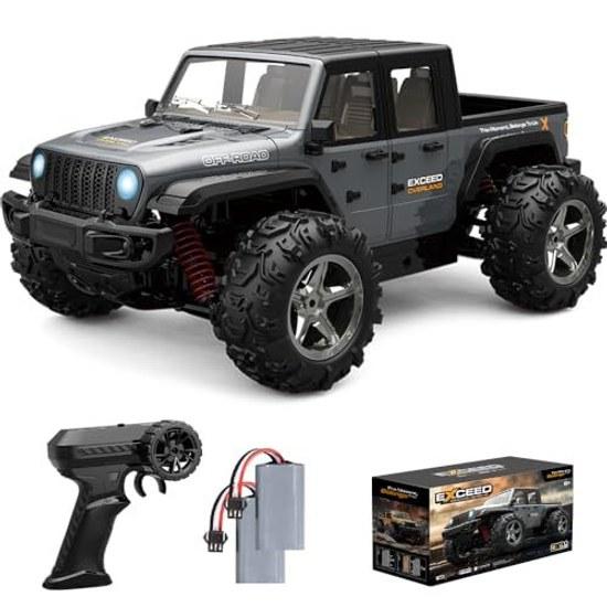 Радиоуправляемый внедорожник 35 км/ч высокоскоростная машина 4WD джип пикап монстр 2.4 ГГц совместимость с дрифтом светодиодная подсветка работа от перезаряжаемой батареи в комплекте