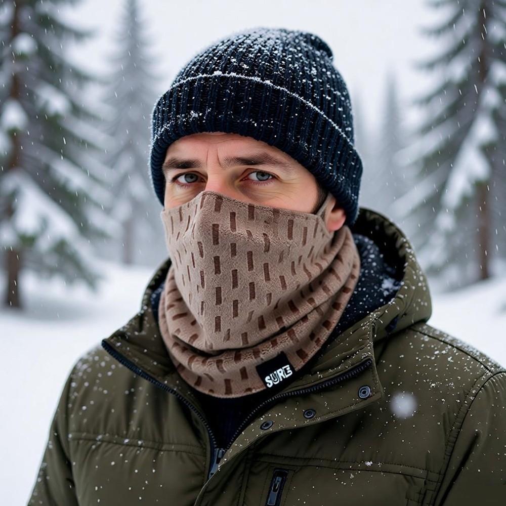 Windproof Winter Neck Scarf Thick Warm Scarves New Sport Scarf Outdoor