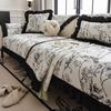 French Romantic Style Sofa Cushion Universal All Seasons High-end Chenille Non-slip Straight Row Popular Lace Sofa Towel