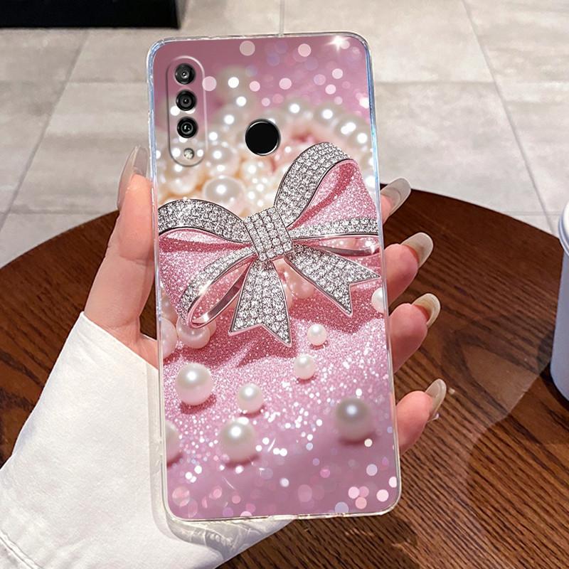 For Huawei P30 Lite Nova 4e Case Soft Slim Luxury Cat Back Cover Funda Clear Bumper For Huawei P30Lite Nova4e Transparent Shell