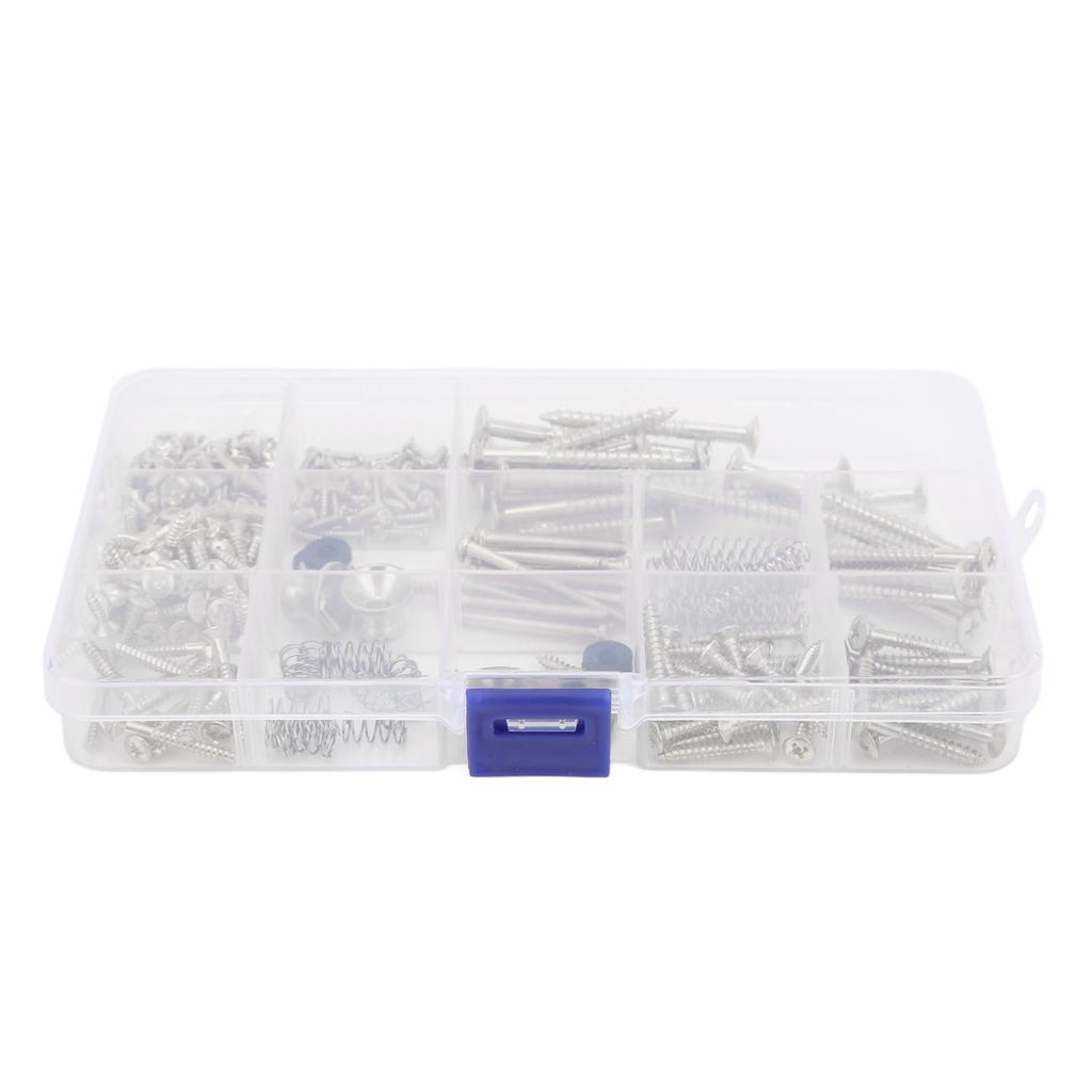 Комплект винтов для электрогитары, металлические винты, пружинный ремешок, набор застежек, ремонтный крепеж