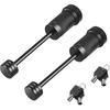METOWARE Trailer Tongue Coupler Lock 1/4" Dia, 3-1/2" Span, Trailer Hitch Lock For Latch-Type Coupler, Black Trailer Pin Lock For Towing Trailer RV