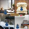 Car Dashboard Small Ganesha Murti Ganpati Idol for Home Decor Puja Lord Ganesh Statue Gift for Office Desk Puja Room Figurine (3.5 Inches), Idol