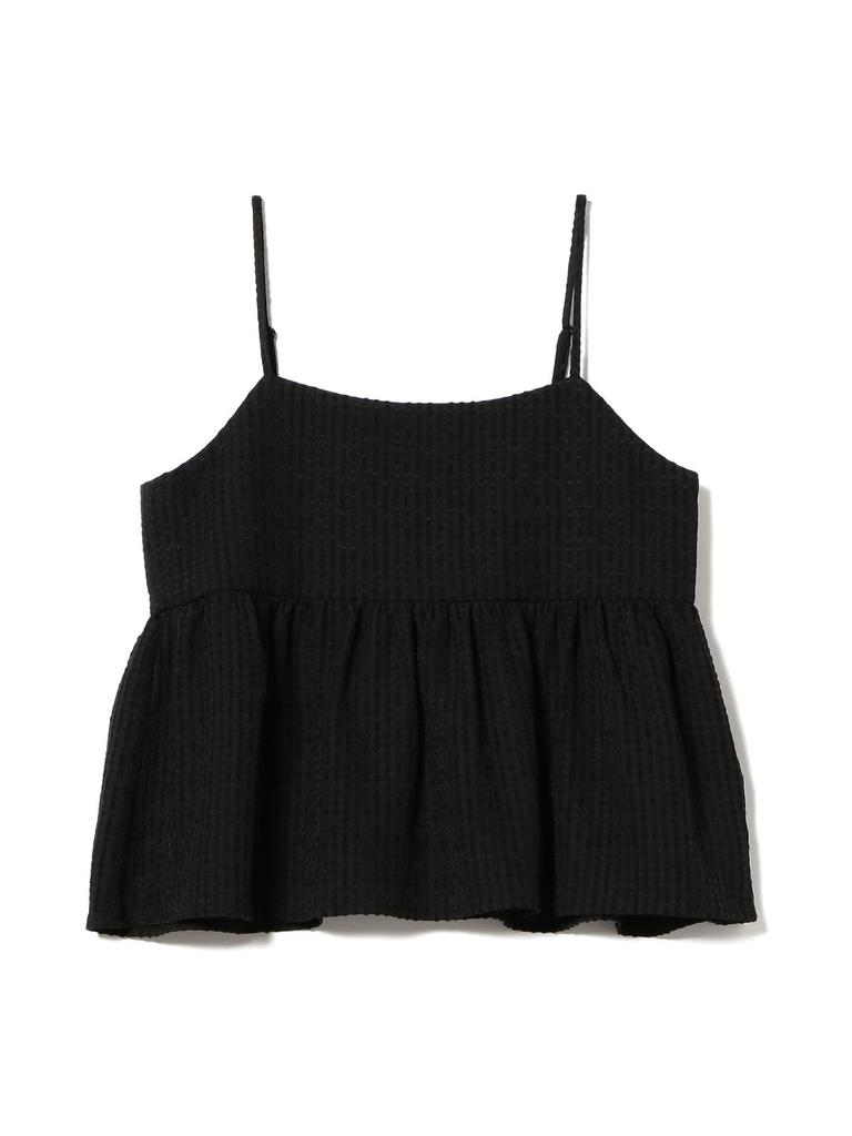 B:MING LIFE STORE by BEAMS / S/S Shirts & Blouses B:MING by BEAMS Jacquard Peplum Camisole Women's Black Small