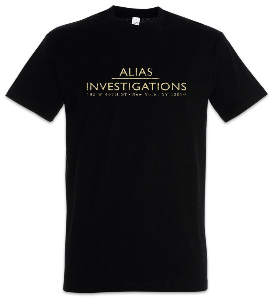 Футболка Alias Investigations Мужская Женская Футболки Топ Jessica Компания Детектив Джонс Символ Знак Логотип