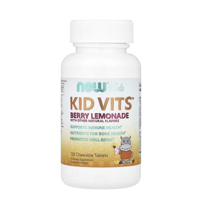 Дети, Kid Vits™, Ягодный лимонад, 120 жевательных таблеток