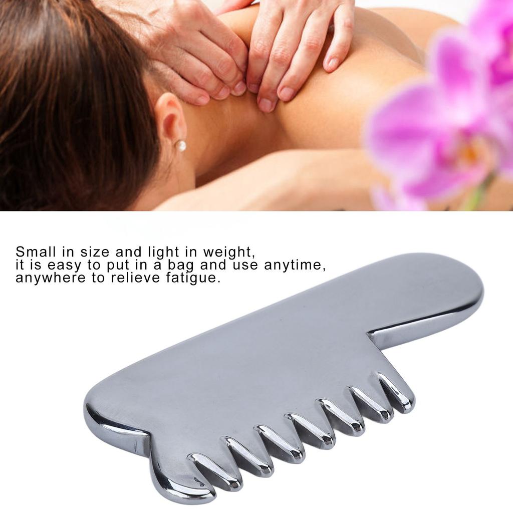 Scraping Scalp Comb Gua Sha Comb Terahertz Massage Lightweight Portable Shaving V Face Beauty Comb V Face Grooming Comb