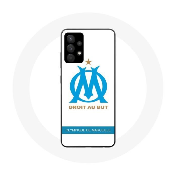 Чехол для Samsung Galaxy A13 5G с логотипом Олимпик Марсель, белый фон