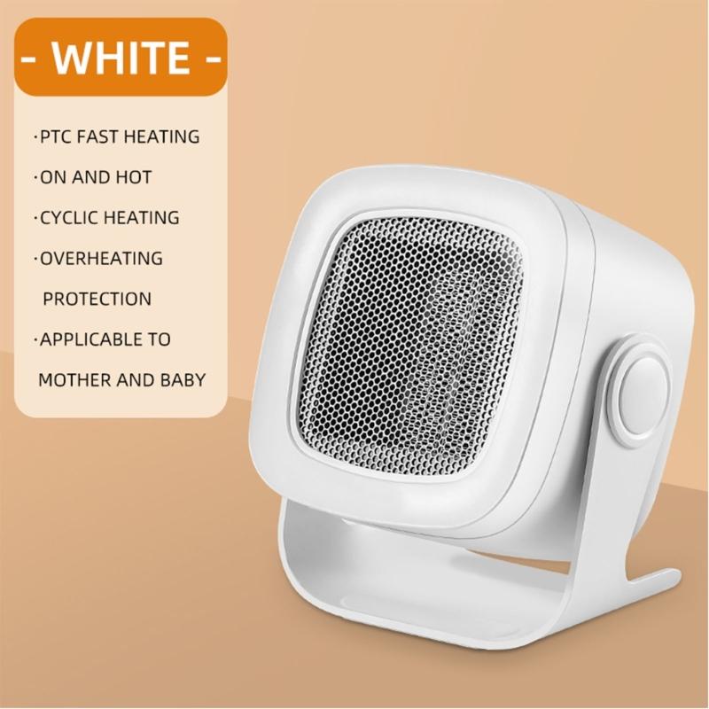 Ceramic Fan Heater Portable Electric Space Heater for Home Office Dormitory