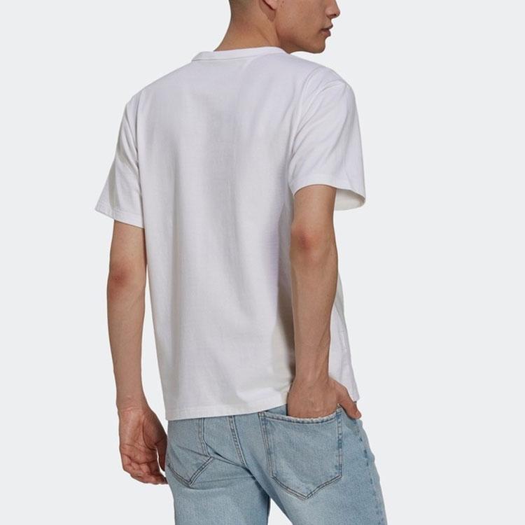 Adidas Originals Trefoil Casual Sports Round Neck Short Sleeve T-Shirt Men Tops White GL9939