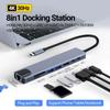 8-in-1 USB C Hub Multiport Adapter with HDMI 60Hz PD 100W Power Delivery 100 Mbps Ethernet for MacBook Pro XPS Chromebook
